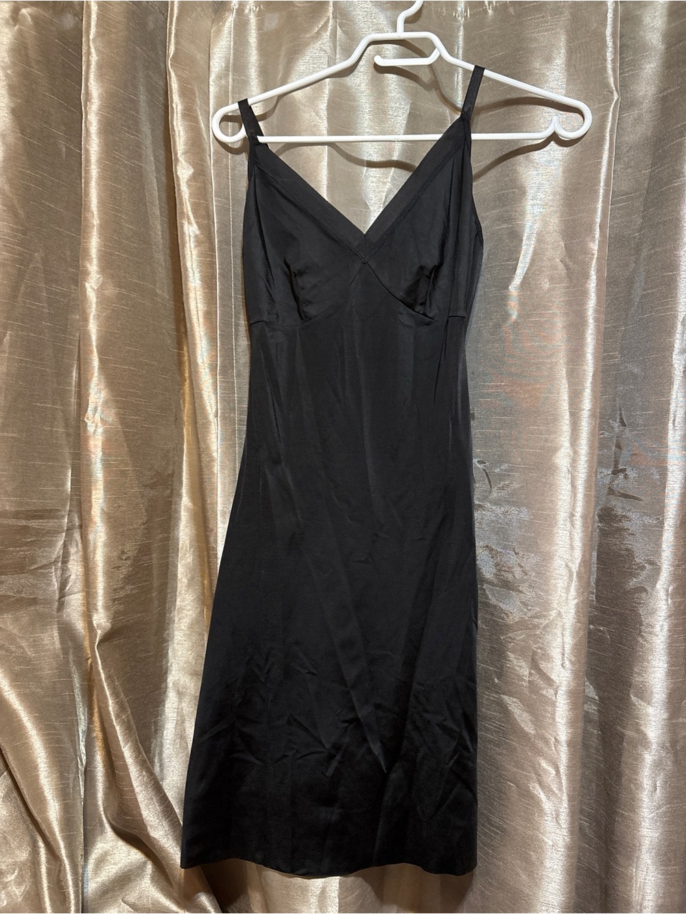 SPANX Slimplicity Black V-Neck Shaping Slip Dress Size Large